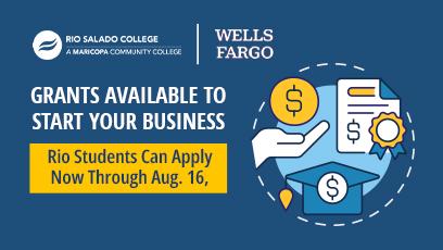Grants available to start your business. Rio students can apply now through August 16, 2024