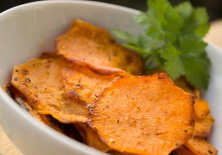 Sweet potato crisps