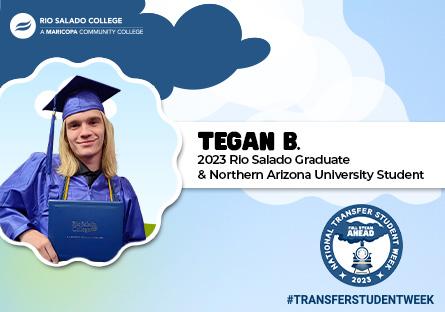 Tegan Bernard graduation pic with a cloud border