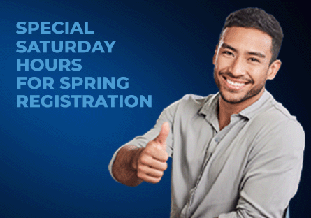 Special Saturday Hours for Spring Registration