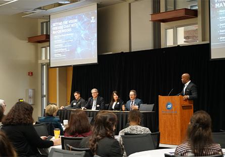 photo of panelists during the event