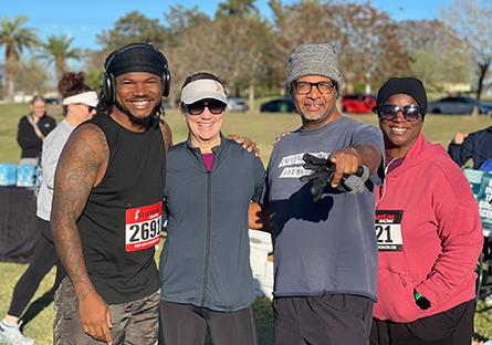 employees at a fundraiser race