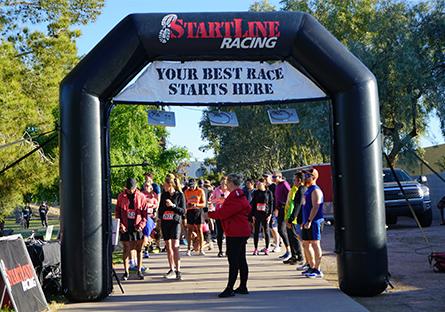 runners at the starting line