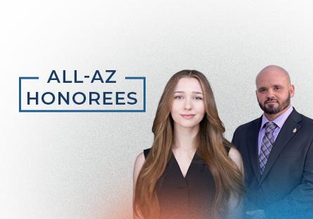 All-AZ Honorees Sarah Nichols and Angelo Lopez