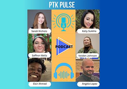 PTK Pulse podcast hosts Sarah Nichols, Kelly Sukkha, Saffron Wells, Voiden Johnson, Elsir Ahmed and Angelo Lopez