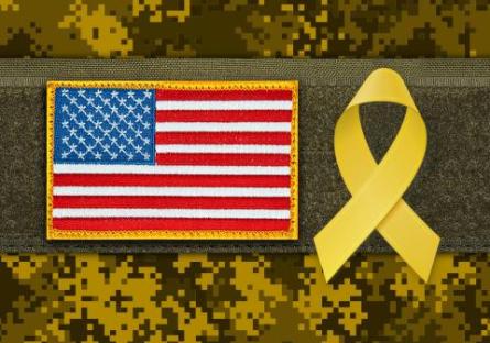 Support Our Troops - Yellow Ribbon/USFlag